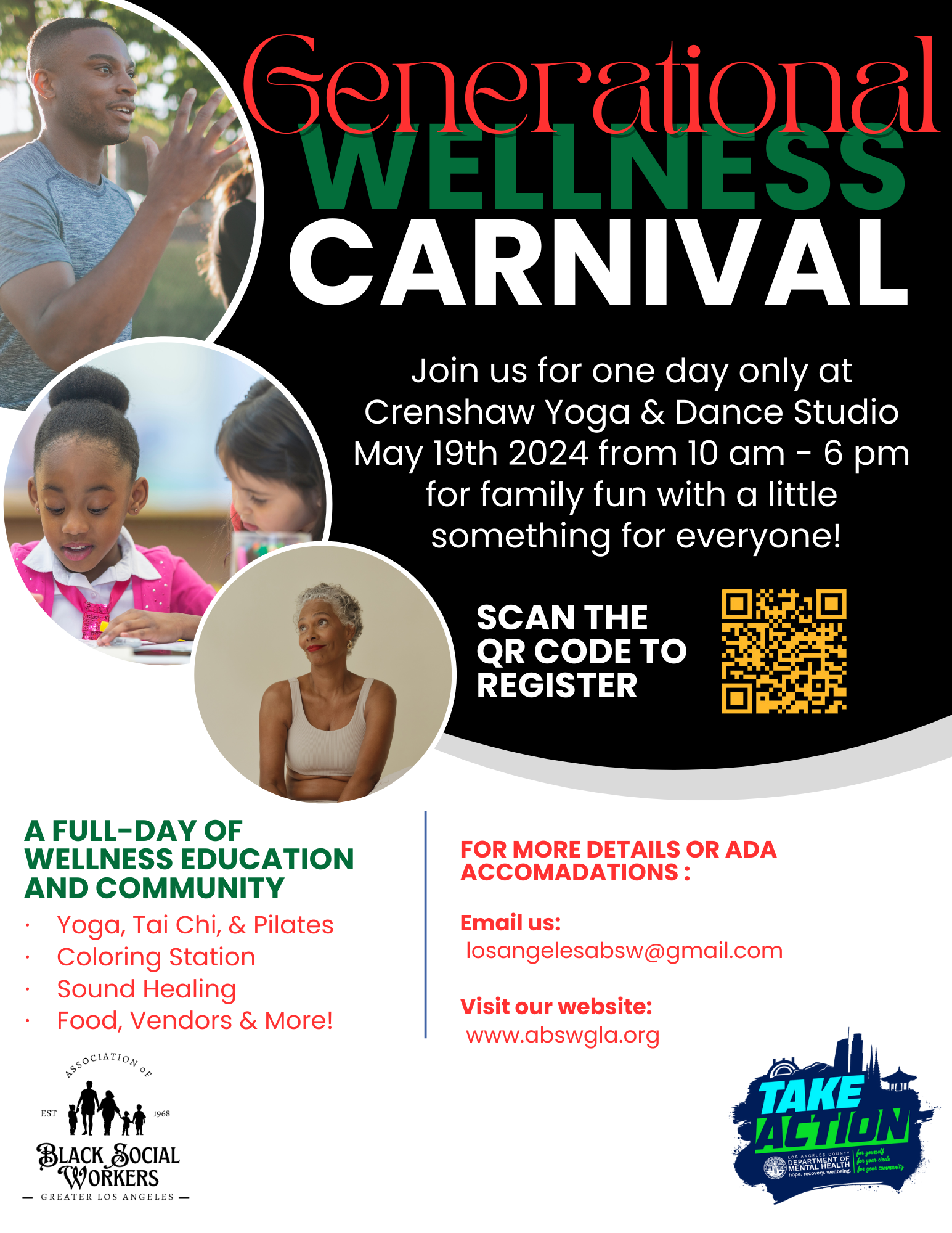Wellness Event Sunday, May 19th.  Join the full day of Wellness, Education & Community.