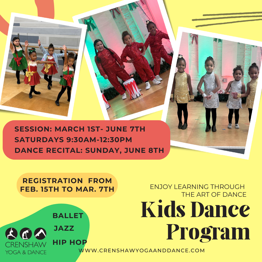 Spring 2025 Kids Dance Program.  Sign up starts Feb. 14th!