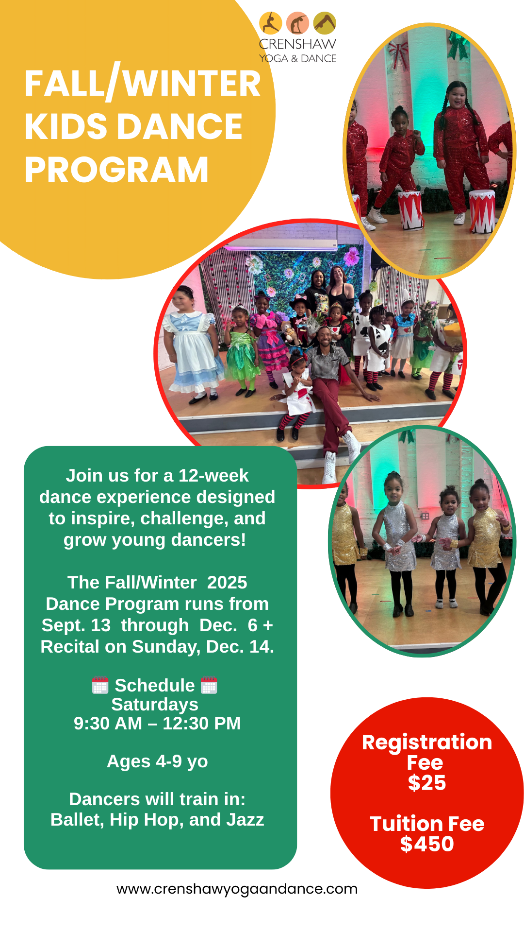 Young Dancers...it's time to dance! Sign up starting August 25th!