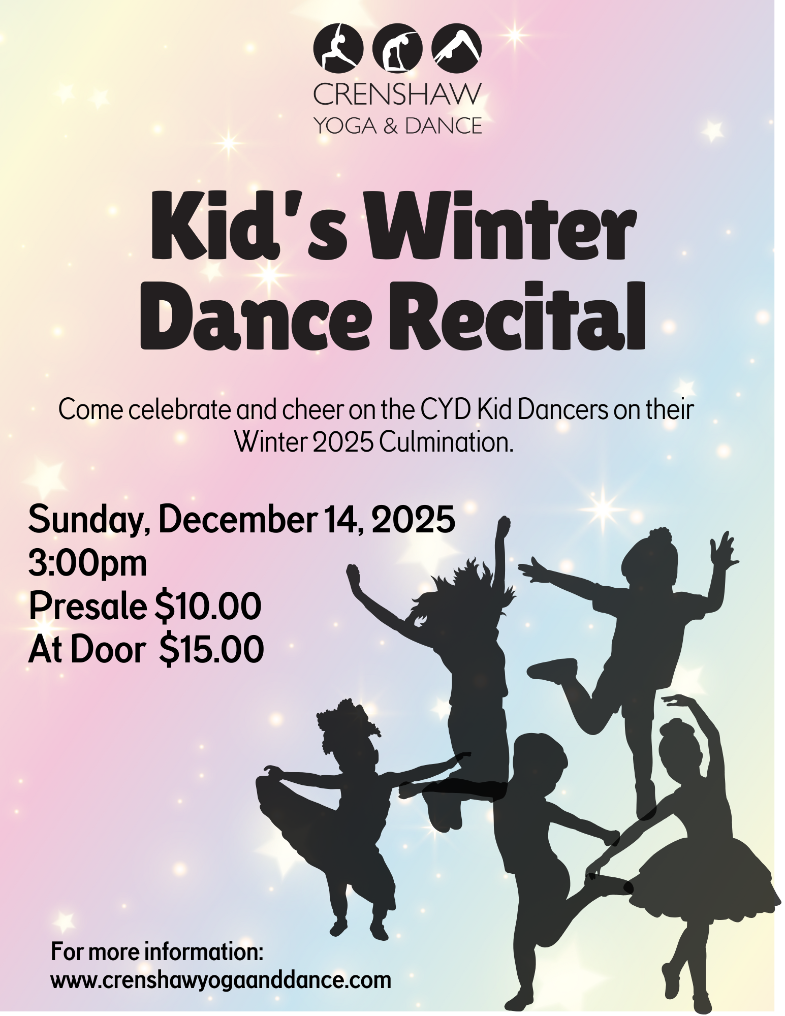 CYD Kids Dance Recital Flyer