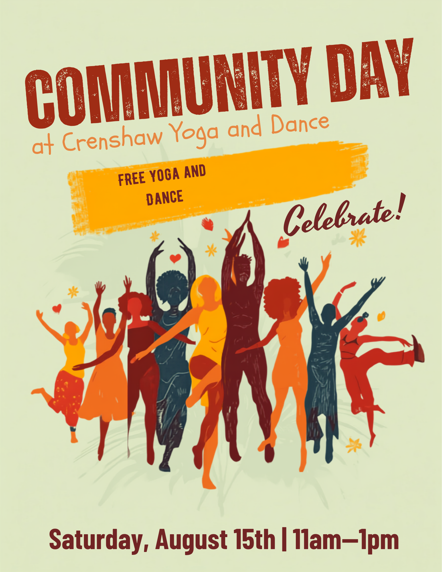 JOIN US...FREE DANCE & YOGA!